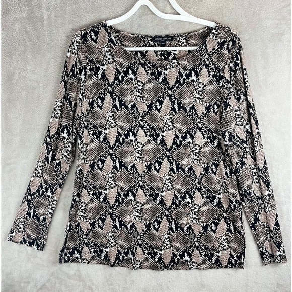 MARIO SERRINI Blouse Animal Print Medium Made in Italy - Picture 11 of 13